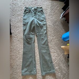 PAIGE Olive Green Cargo Jeans